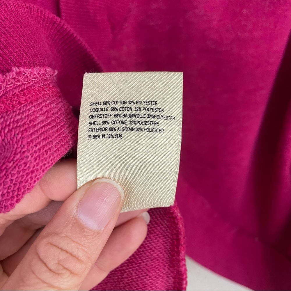 Pilcro Ryanne Open Back Sweatshirt‎ Magenta Pink by Anthropologie Size XL - Picture 7 of 8